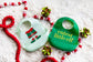 Christmas Elf Baby Silicone Bib Set