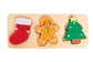 Christmas 3 Piece Wooden Holiday Puzzle