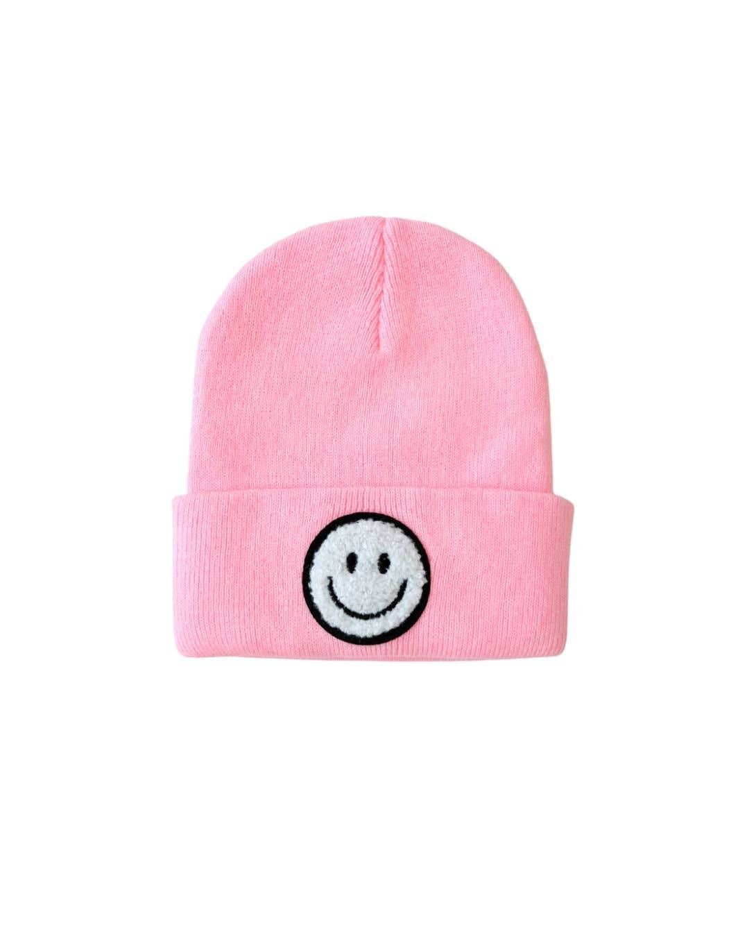 Smiley Baby Kids Beanie | Pink: Toddler