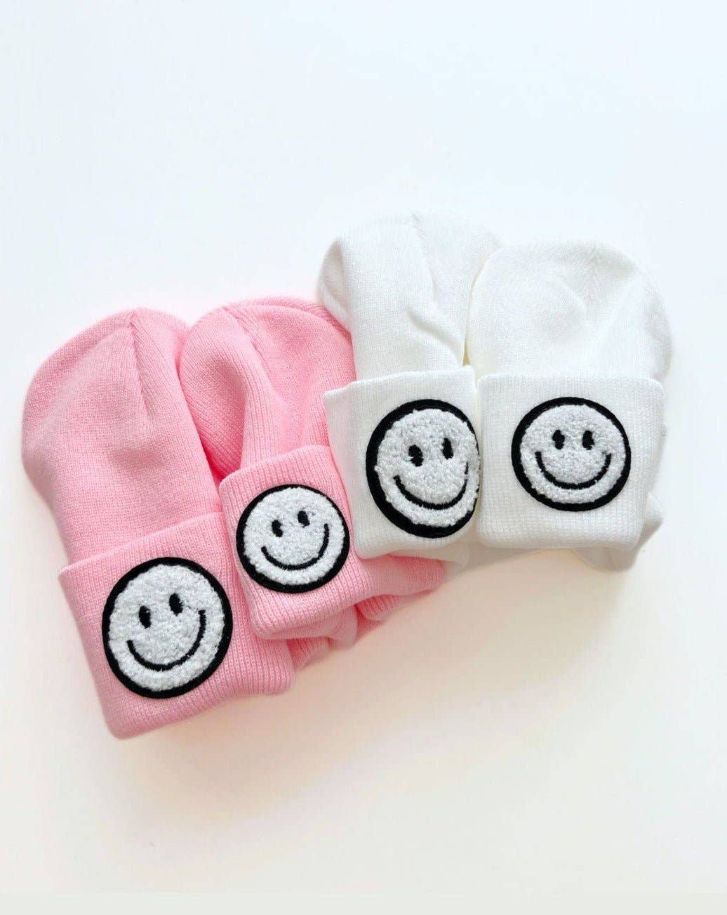 Smiley Baby Kids Beanie | Pink: Toddler