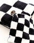 Checkered Plush Lovey | Black