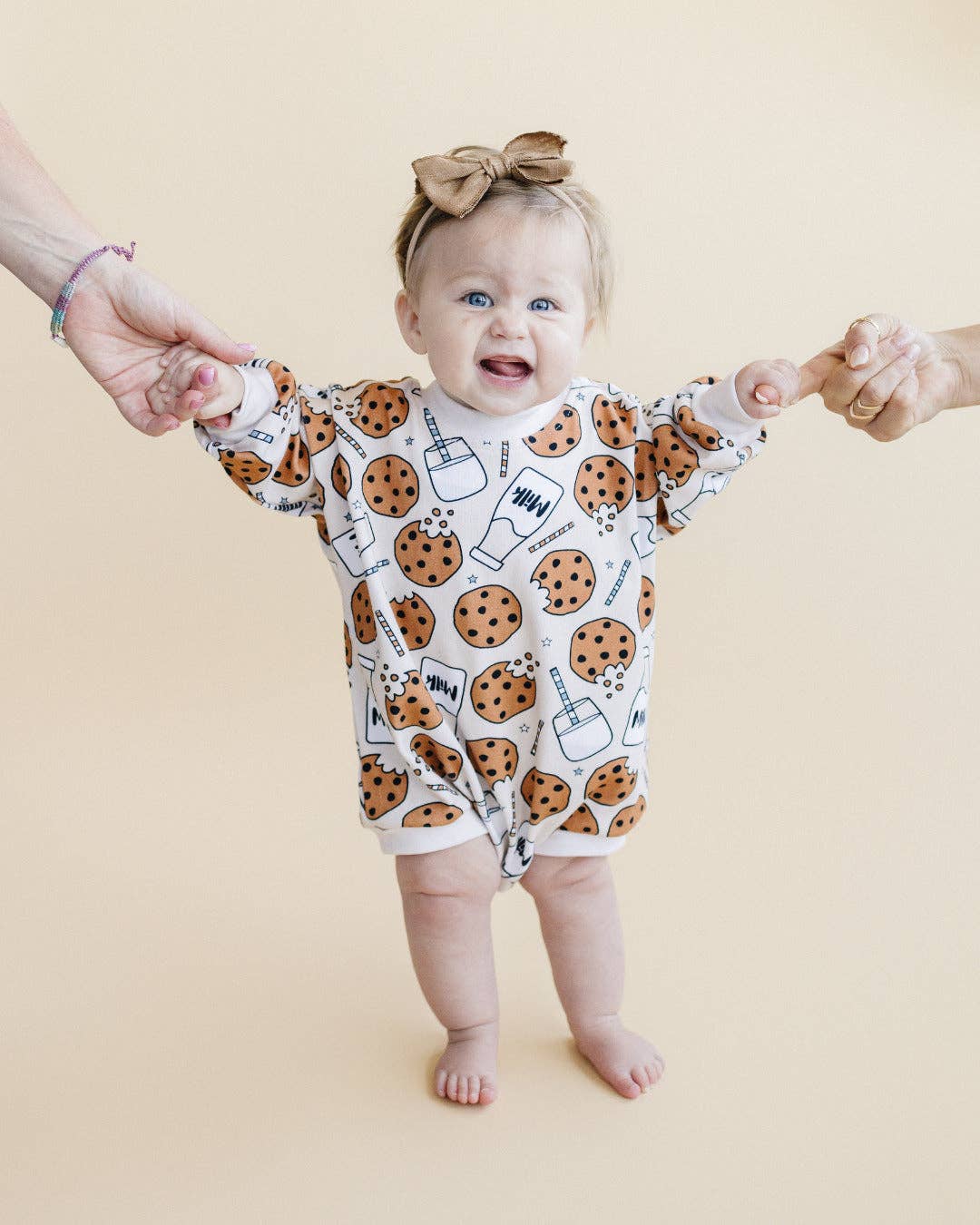 Bubble Romper | Milk & Cookies: 12-18M