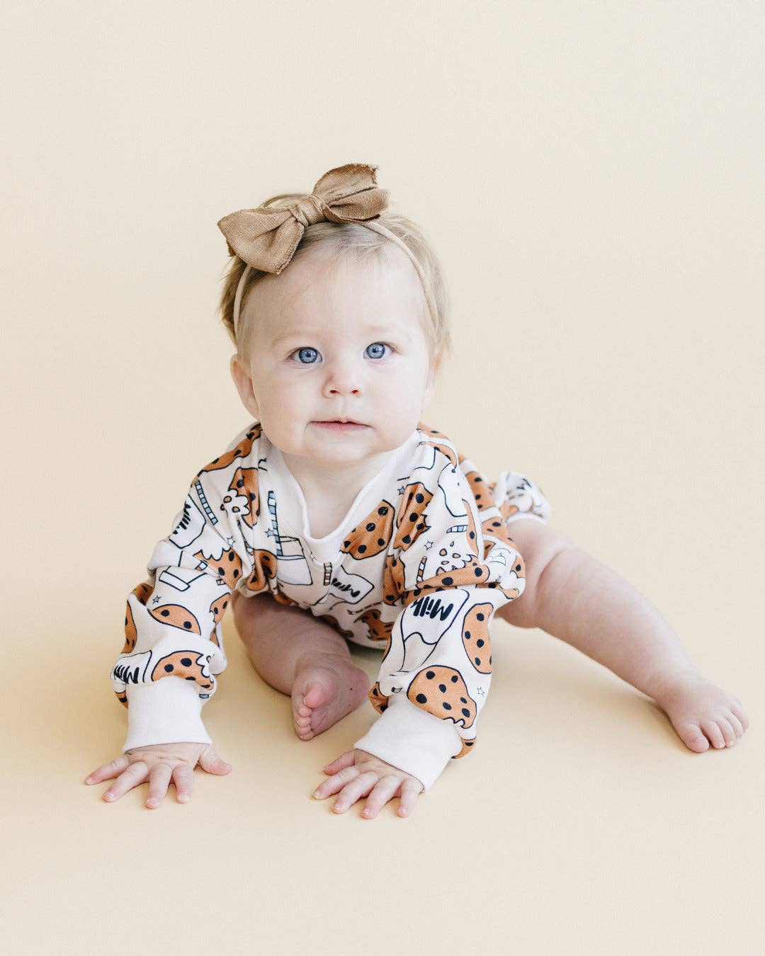 Bubble Romper | Milk & Cookies: 12-18M