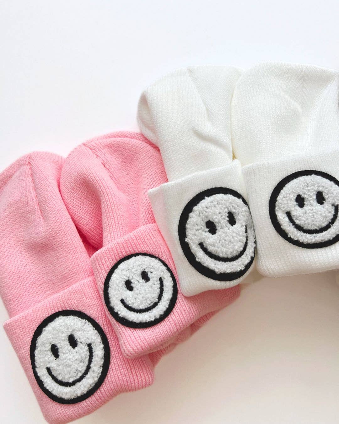 Smiley Baby Kids Beanie | Pink: Toddler