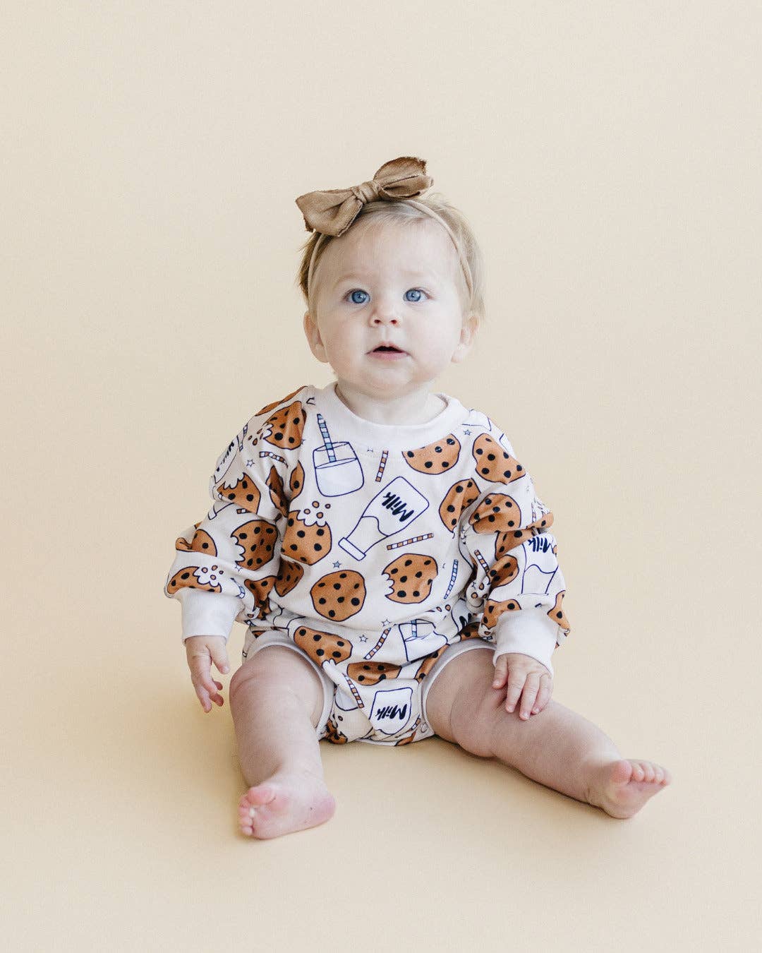 Bubble Romper | Milk & Cookies: 12-18M