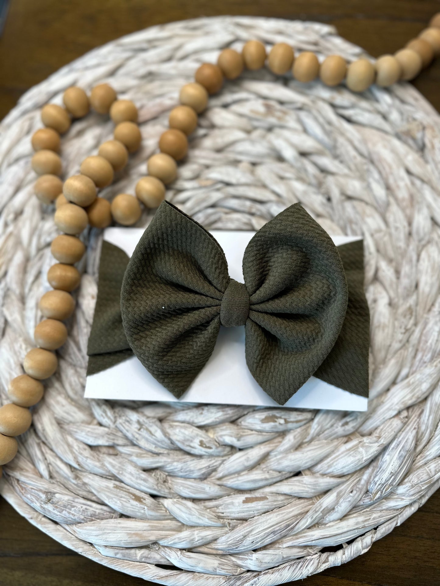 Olive Bow - Headwrap