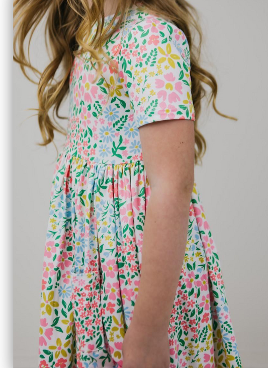 Daffodils Pocket Twirl Dress