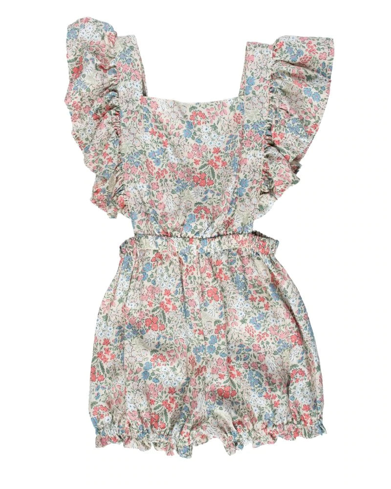 Nicky ruffle back romper