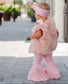 Bubble Gum Pink Furr Vest