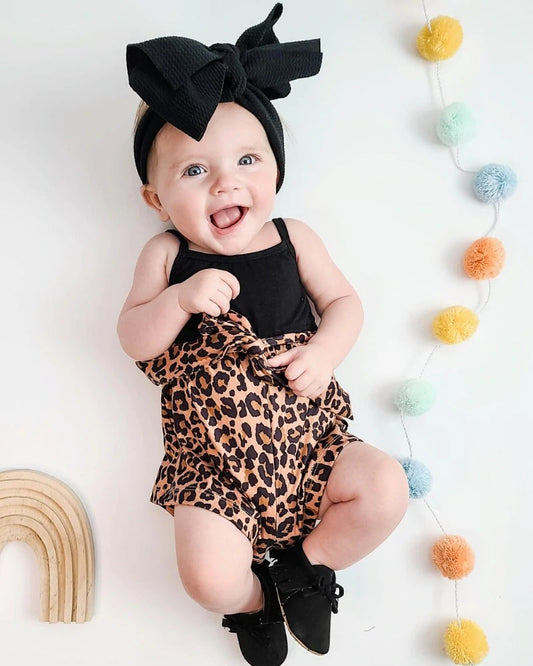 Brexley romper - Leopard