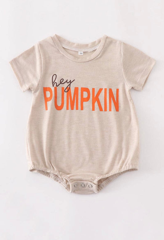 Cream Hey Pumpkin Romper