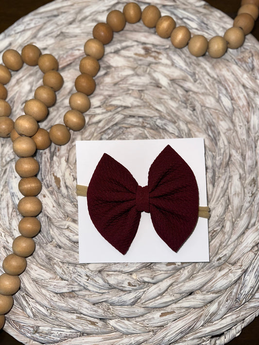 Maroon Bow on Nylon