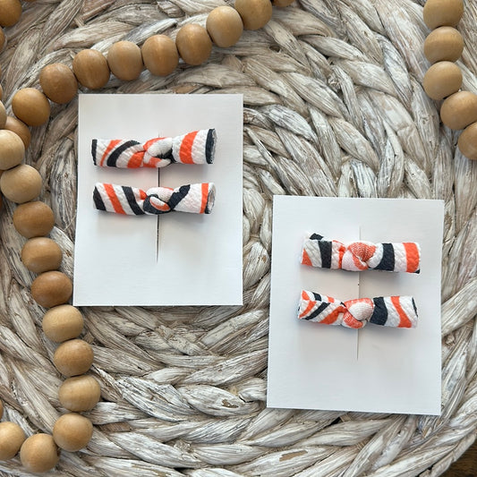 Fun Halloween Small Knot Bows on clips