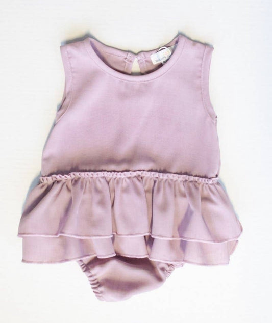 Lush Ruffle Bubble Romper - Lavender