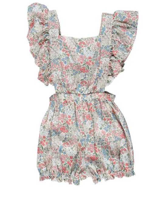 Nicky ruffle back romper